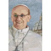 Pope Francis Italian Wall Tapestry | Close Up 1