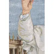 Pope Francis Italian Wall Tapestry | Close Up 2