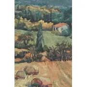 French Farmland Wall Tapestry - 52 in. x 37 in. Cotton/Treveria by Charlotte Home Furnishings | Close Up 1