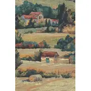 French Farmland Wall Tapestry - 52 in. x 37 in. Cotton/Treveria by Charlotte Home Furnishings | Close Up 2