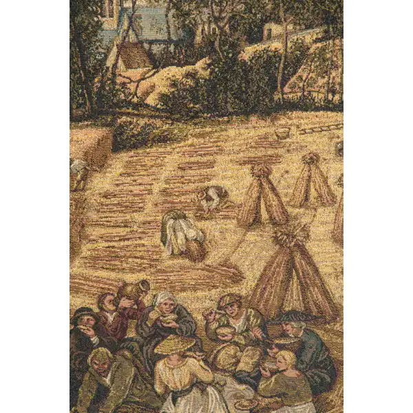 Harvest I Italian Tapestry - 40 in. x 26 in. Cotton/Viscose/Polyester by Pieter Bruegel | Close Up 1