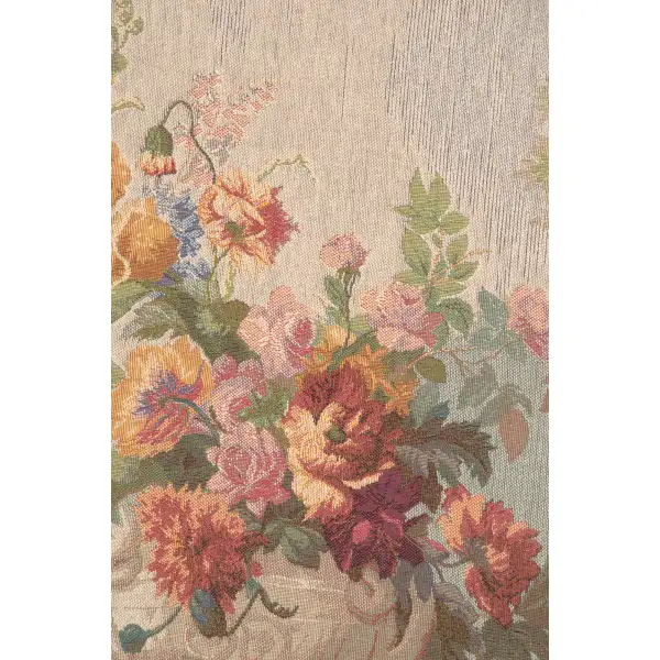 Bouquet Cornemuse French Wall Tapestry - 44 in. x 58 in. Wool/cotton/others by Charlotte Home Furnishings | Close Up 2