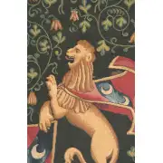 Lion Medieval Italian Tapestry - 26 in. x 33 in. Cotton/Viscose/Polyester by Alberto Passini | Close Up 1