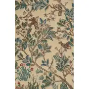 The Tree Of Life Beige Belgian Tapestry - 43 in. x 57 in. Cotton/Viscose/Polyester by William Morris | Close Up 1