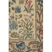 The Tree Of Life Beige Belgian Tapestry - 43 in. x 57 in. Cotton/Viscose/Polyester by William Morris | Close Up 2