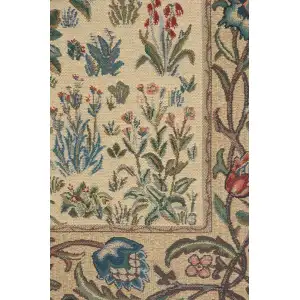 The Tree Of Life Beige Belgian Tapestry - 43 in. x 57 in. Cotton/Viscose/Polyester by William Morris