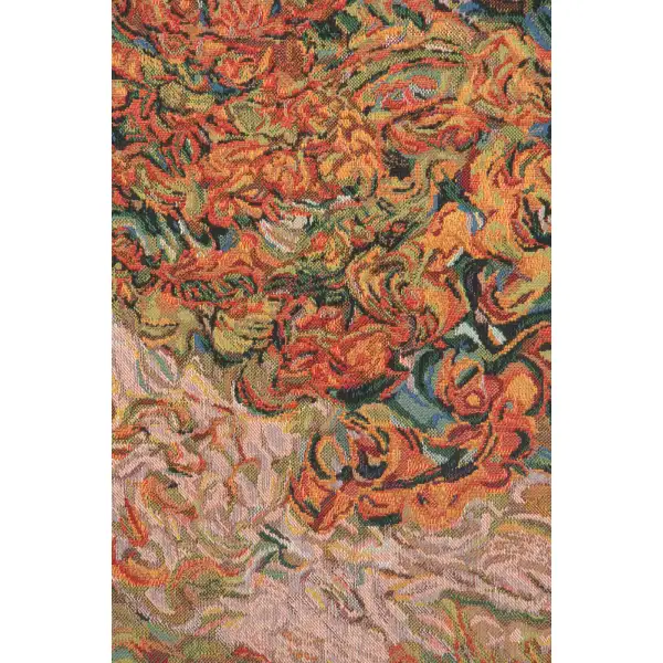 The Mulberry Tree - Van Gogh Belgian Tapestry - 42 in. x 34 in. Cotton/Viscose/Polyester by Vincent Van Gogh | Close Up 2