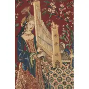 The Lady And The Organ II Belgian Tapestry - 42 in. x 34 in. Cotton/Viscose/Polyester by Charlotte Home Furnishings | Close Up 1