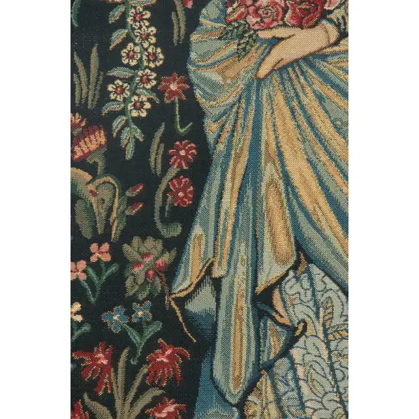 The Flora Belgian Tapestry - 22 in. x 39 in. Cotton/Viscose/Polyester by William Morris | Close Up 2