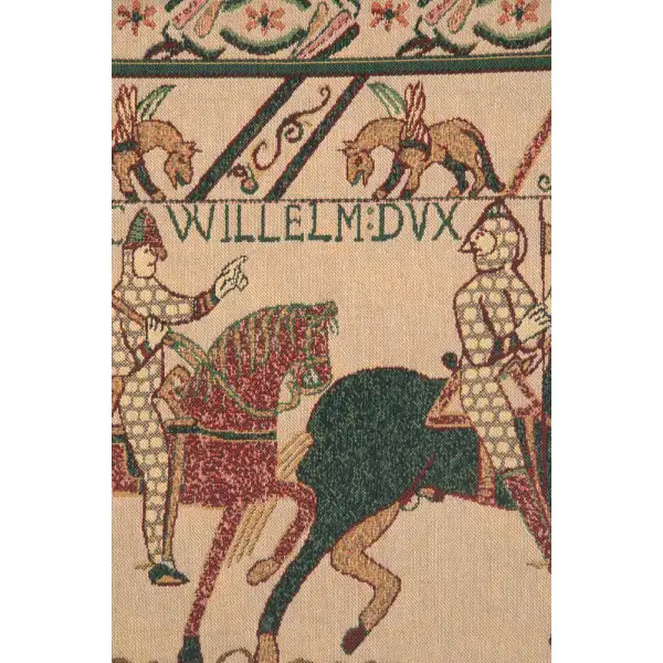 Bayeux William's Troops Belgian Tapestry - 76 in. x 28 in. Cotton/Viscose/Polyester by Charlotte Home Furnishings | Close Up 2