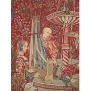 The Concert (Red) Belgian Tapestry | Close Up 1