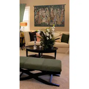 Vendages Rust Belgian Tapestry - 70 in. x 42 in. Cotton/Viscose/Polyester by Charlotte Home Furnishings Inc