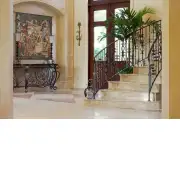 Vendages Left Side Red Belgian Wall Tapestry | Life Style 1