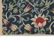 Fleurs de Morris Blue Belgian Couch Pillow | Close Up 2