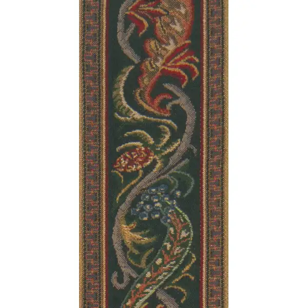 Hunt Of The Boar I Tapestry Bell Pull - 6 in. x 42 in. Cotton/Viscose/Polyester by Charlotte Home Furnishings | Close Up 2