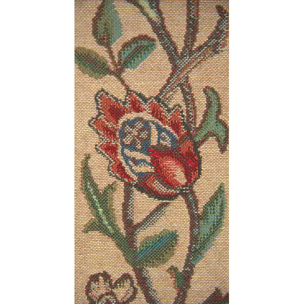 Tree Of Life V Tapestry Bell Pull - 6 in. x 42 in. Cotton/Viscose/Polyester by William Morris | Close Up 2