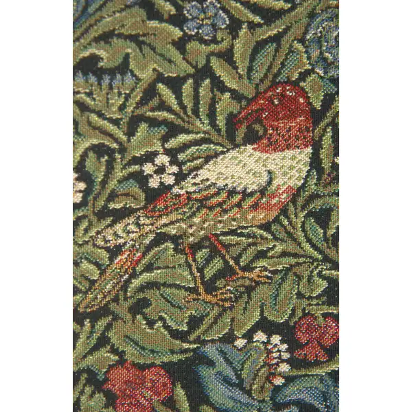 Birds I Tapestry Bell Pull - 6 in. x 42 in. Cotton/Viscose/Polyester by William Morris | Close Up 1
