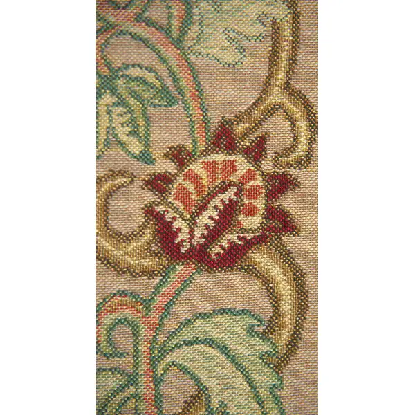 Tree Of Life - Pastel I Tapestry Bell Pull - 6 in. x 42 in. Cotton/Viscose/Polyester by William Morris | Close Up 1