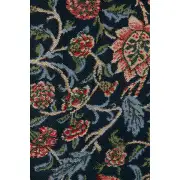 Fleurs de Morris (Blue) I Belgian Bell Pull | Close Up 3