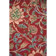 Fleurs De Morris (Red) I Tapestry Bell Pull - 6 in. x 42 in. Cotton/Viscose/Polyester by William Morris | Close Up 2