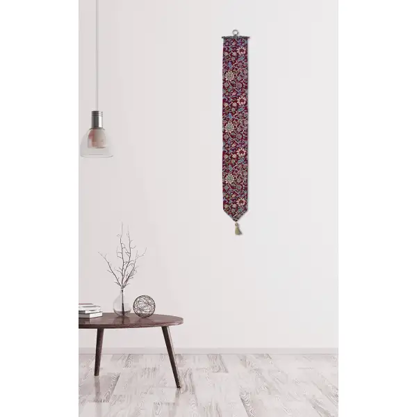 Fleurs De Morris (Red) I Tapestry Bell Pull - 6 in. x 42 in. Cotton/Viscose/Polyester by William Morris | Life Style 1