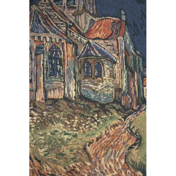 Church of Auvers I Belgian Tapestry | Close Up 2