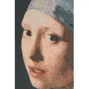 The Girl with the Pearl Earring I Belgian Wall Tapestry | Close Up 1