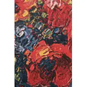 Coquilicots By Pejman Belgian Tapestry Wall Hanging - 38 in. x 38 in. Cotton/Viscose/Polyester by Robert Pejman | Close Up 2