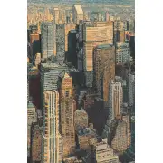 A New York Day Italian Tapestry - 36 in. x 24 in. Cotton/Wool/Polyester/Lurex by Alberto Passini | Close Up 1