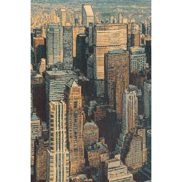 A New York Day Italian Tapestry - 36 in. x 24 in. Cotton/Wool/Polyester/Lurex by Alberto Passini | Close Up 1