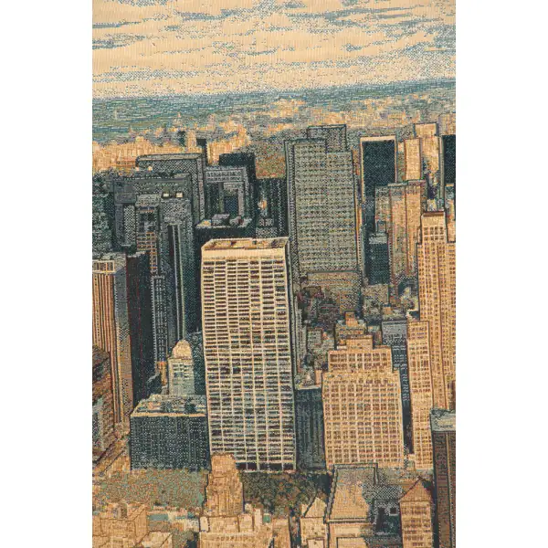 A New York Day Italian Tapestry - 36 in. x 24 in. Cotton/Wool/Polyester/Lurex by Alberto Passini | Close Up 2