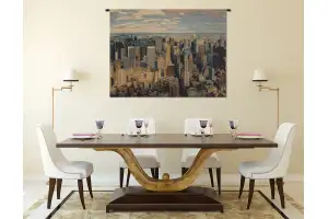 A New York Day Italian Tapestry Wall Hanging