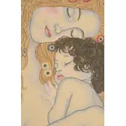 3 Ages by Klimt Belgian Tapestry Wall Hanging | Close Up 1