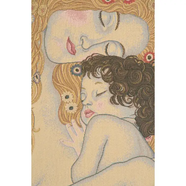 3 Ages by Klimt Belgian Tapestry Wall Hanging | Close Up 1