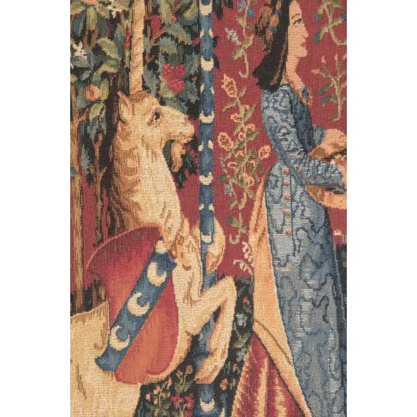 The Smell L'odorat Small Belgian Tapestry Wall Hanging - 18 in. x 24 in. cottonamppolyester by Charlotte Home Furnishings | Close Up 1