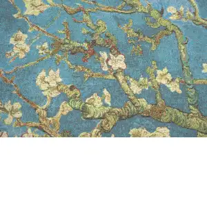 Van Gogh's Almond Blossoms Belgian Cushion Cover - 18 in. x 18 in. Cotton/Viscose/Polyester by Vincent Van Gogh