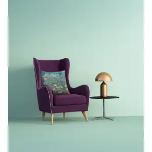 Van Gogh's Almond Blossoms Belgian Cushion Cover - 18 in. x 18 in. Cotton/Viscose/Polyester by Vincent Van Gogh