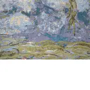 Monet's Water Lilies Belgian Cushion Cover - 18 in. x 18 in. Cotton/Viscose/Polyester by Claude Monet | Close Up 3