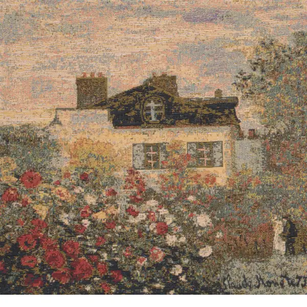 Monet's Mansion Belgian Cushion Cover - 18 in. x 18 in. Cotton/Viscose/Polyester by Claude Monet | Close Up 1