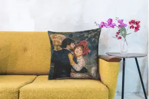 Renoir's Dance in the Country I Belgian Sofa Pillow Cover