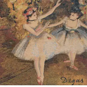 The Dancers Belgian Cushion Cover - 18 in. x 18 in. Cotton/Viscose/Polyester by Degas