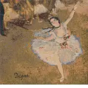 Danseuse Etoile II Belgian Cushion Cover - 18 in. x 18 in. Cotton/Viscose/Polyester by Degas | Close Up 1
