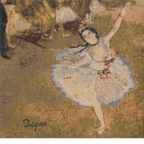 Danseuse Etoile II Belgian Cushion Cover - 18 in. x 18 in. Cotton/Viscose/Polyester by Degas | Close Up 1