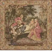 Garden Party Left Panel Belgian Cushion Cover | Close Up 1