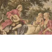 Garden Party Left Panel Belgian Sofa Pillow Cover | Close Up 2