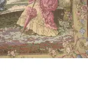 Garden Party Left Panel Belgian Cushion Cover - 18 in. x 18 in. Cotton/Viscose/Polyester by Francois Boucher | Close Up 3