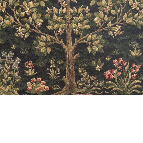 Tree Of Life Beige II Belgian Cushion Cover - 18 in. x 18 in. Cotton/Viscose/Polyester by William Morris | Close Up 2