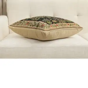Tree Of Life Beige II Belgian Cushion Cover - 18 in. x 18 in. Cotton/Viscose/Polyester by William Morris