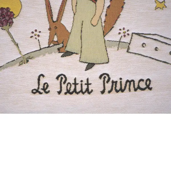 The Little Prince Belgian Cushion Cover - 18 in. x 18 in. Cotton/Viscose/Polyester by Antoine de Saint-Exupery | Close Up 3