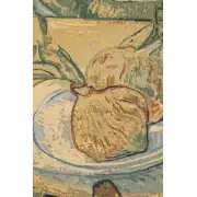 Garlic Still Life Italian Tapestry - 53 in. x 38 in. Cotton/Viscose/Polyester by Vincent Van Gogh | Close Up 2